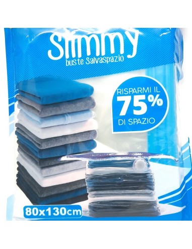 Dealo Custodia Sottovuoto Indumenti 80x130cm - Con Valvola Per Aspirazione